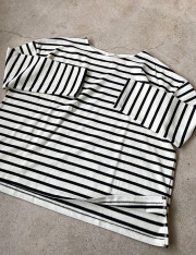 ≪1月中旬入荷予定/着日指定不可≫】　『　定番ボーダーが１８９０円で手に入ると話題のカットソー登場！安っぽくない！　』　 無地もボーダーも！一枚は持っていたい！合わせやすい定番デザイン。程よくゆったりシンプルカットソー