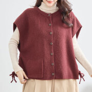 冬服50％off『　インスタサブ垢で大人気！　』　置き画していても可愛いと思ったニットベスト登場！シンプルなので着回し力抜群！