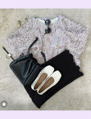 ≪10月上旬入荷予定/着日指定不可≫ゆるふわな見た目に注目！羽みたいなフリンジが可愛すぎるオフライントップス