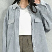 秋冬物50％OFF！　オータムセール　『　インスタで大人気！　』　21W コーデュロイ シャツ ジャケット