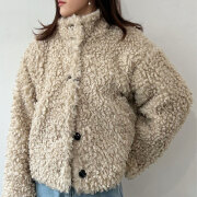 ラスト1着　50%OFF　ウィンターセール！　『　インスタで大人気！　』　プードルファーミドルスタンドブルゾン