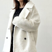 【11月中旬入荷予定】 オータムセール　『　インスタで大人気！　』　シャギーミドルコクーンコート