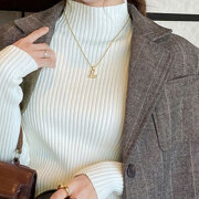 ウィンターセール！　【1月上旬入荷予定】 　【期間限定値下げ】 【アウターインに困ったらコレ】 　『　インスタで大人気！　』　柔らかハイネックリブニット