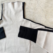 ウィンターセール！ 【1月上旬入荷予定】　『　インスタで大人気！　』　配色ライン　デザインニットプルオーバー