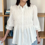 ラスト1着！　サマーセール　【メール便対応】　『　インスタで大人気！　』　シャーリングシャツ