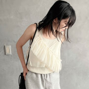 【9月上旬入荷予定】 【SALE目玉】　【モデルさんガチでひとめぼれ】　【メール便対応】 オータムセール　　『　インスタで大人気！　』　バズってるチュールシリーズに最新作が登場！チュールアシンメトリーフリルビスチェ！