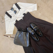 【11月上旬入荷予定】  【SALE目玉】【売れてます！】　オータムセール　『　インスタサブ垢で大人気！　』　年間定番！ハイウエストフロントジップジャンスカ