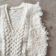 【11月上旬入荷予定】　売れてます！　 オータムセール　『　インスタで大人気！　』　フリンジニットベスト