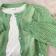 【9月上旬入荷予定】   【期間限定値下げ】   オータムセール　『　インスタサブ垢で大人気！　』  透かし編みカーディガン