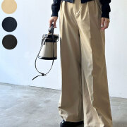 【1月中旬入荷予定】 ウィンターセール！【メール便対応】　【2026新作】ツイルチノワイドパンツ