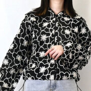 【1月中旬入荷予定】 ウィンターセール！【2026新作】シアーフラワー　フード　ブルゾン