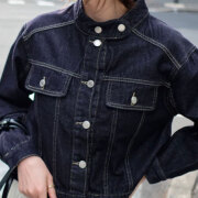 【1月下旬入荷予定】 ウィンターセール！　【2026新作商品】スタンドカラーデニムジャケット