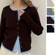 【2月上旬入荷予定】 ウィンターセール！【2026新作】レイヤード配色カーディガン