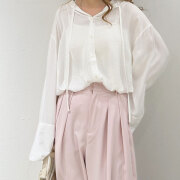 【2月上旬入荷予定】 ウィンターセール！【メール便対応】 【2026新作】ポリエステルレーヨンフードシャツ