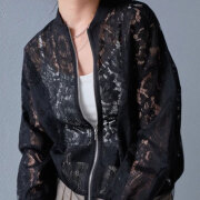 【3月上旬入荷予定】春の早割り 【2026新作】花柄レースシアーブルゾン