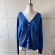 【3月上旬入荷予定】  【急上昇】　春の早割り　『　インスタサブ垢で大人気！　』  透かし編みVネックカーディガン