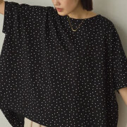 【5月下旬入荷予定】 春の早割り【メール便対応】　接触冷感レーヨンナイロンBIGシルエットプルオーバー