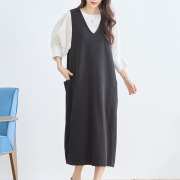 『　インスタサブ垢で大人気！　』   サイドポケット付きジャンパースカート