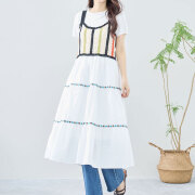 スプリングセール！　『　インスタで大人気！　』   クロシェニットドッキングワンピース