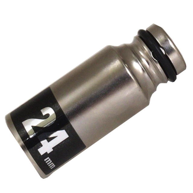 MUST TOOL SEMI(セミ) ワンタッチソケット 40Ｖ対応 シングル 24mm 差込角12.7mm 12角  4WS24-12K：No.19923＜イチネンアクセス・ミツトモ＞
