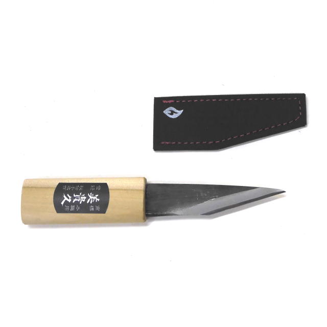 美貴久 横手小刀　サック付（大工・竹細工用）磨き仕上　75mm：No.21-75C＜池内刃物＞