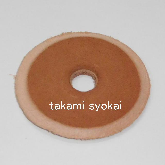 ＮＥＷ モーターシャープナー用交換部品　　皮砥　三角曲用ミニ（直径５ｃｍ）#460363＜三木章刃物本舗＞