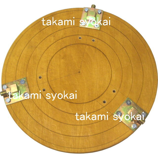 【送料、代引手数料無料】山戸（やまと） 盆チャックS型ベニヤ板製 金具3点付380mm　木旋クール380型シリーズ用別売部品＜山戸製作所＞