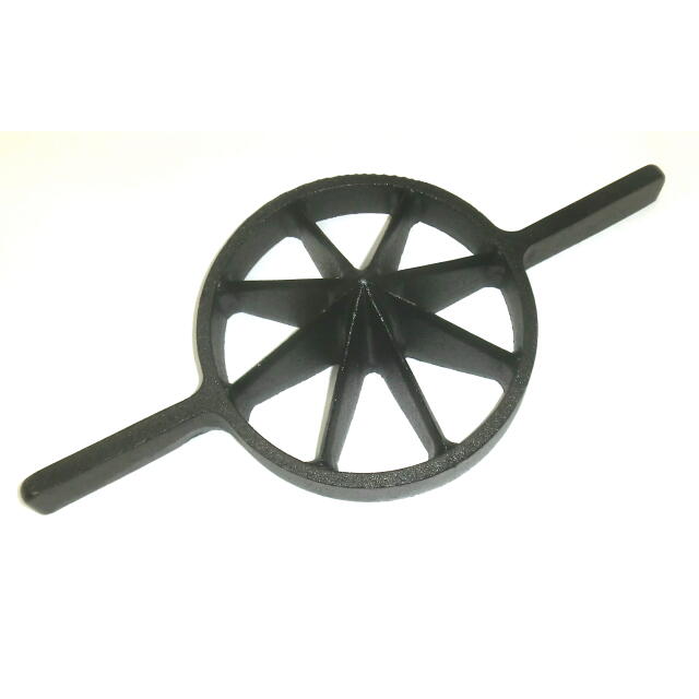 両手竹割り器（鋳物製）内径約１８０ｍｍ　大８ッ割　孟宗竹用