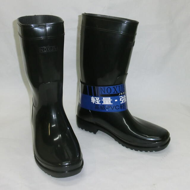 ノキサスゴム長靴（ワークブーツ）軽半長黒；EK-701＜NOXUS