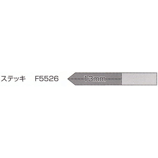 山戸（やまと） ハイス鋼（黒）木工手バイト　ステッキ １２ｍｍ F5526　木旋クールシリーズ用別売部品＜山戸製作所＞