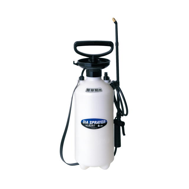 ダイヤスプレー　除草剤用プレッシャー式噴霧器　単頭式 46cmノズル付　6L用：No.8261 ＜フルプラ＞