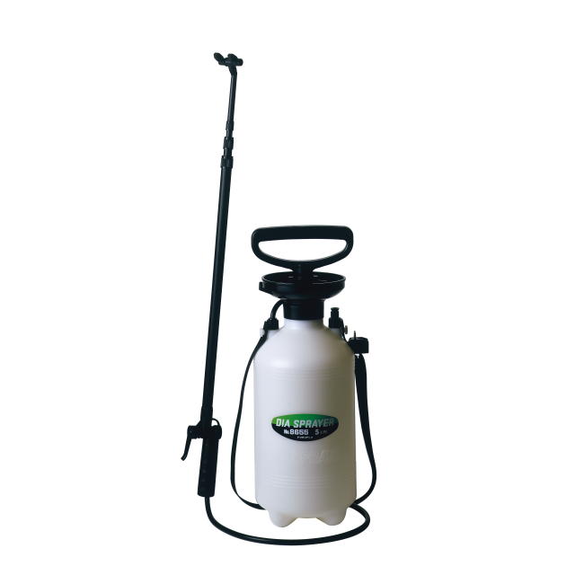 ダイヤスプレー　プレッシャー式噴霧器 2頭式 最長1.5m伸縮ノズル（3段式）付　5L用：No.8655 ＜フルプラ＞