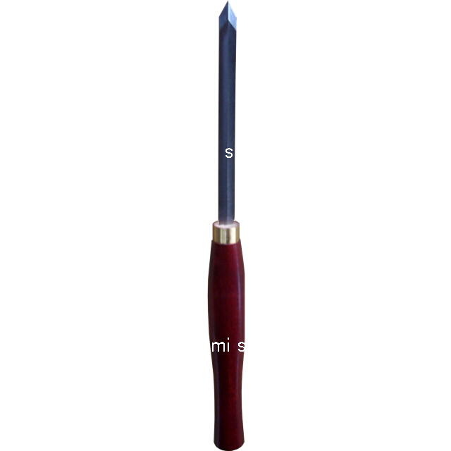 山戸（やまと）ハイス鋼（黒）木工手バイト　両刃剣 １２ｍｍ F5526-2　木旋クールシリーズ用別売部品＜山戸製作所＞