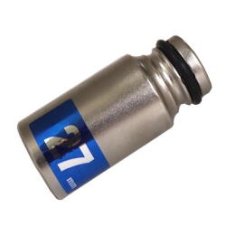 MUST TOOL SEMI(セミ) ワンタッチソケット 40Ｖ対応 シングル 27mm 差込角12.7mm 6角  4WS27-6K：No.19925＜イチネンアクセス・ミツトモ＞