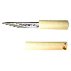 三木章刃物本舗　横手小刀　左　朴鞘付　１２０ｍｍ