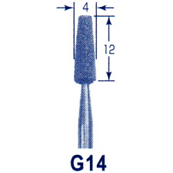 東京オートマック 木彫機　回転工具用　軸付砥石　G-１４　#250＜AUTOMACH＞