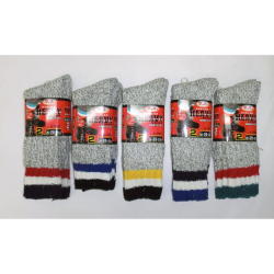 おたふく　ウール混 太編みソックス ３０ｃｍ先丸（２足組）×５セット：S-793×5 ＜おたふく手袋＞