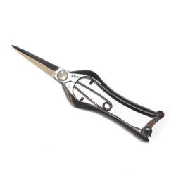 次郎長 剪定芽切鋏 シノギ付直刃 金止 紙箱入 200mm「趣味生活