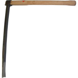 【送料、代引手数料無料】 別注 讃岐型竹の子掘り鍬 大(ヒツ下長650mm)　600mm(2尺)本樫柄付 たけのこ堀り：No.SS-100＜正和園芸＞