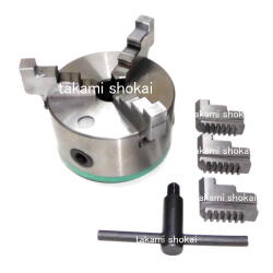 【送料、代引手数料無料】山戸（やまと）スクロールチャック １２５ｍｍ（５吋）３ッ爪 別注外爪(逆爪)溶接付き 木旋クールシリーズ用別売部品＜山戸製作所＞
