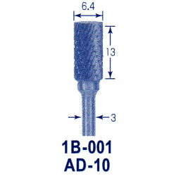 東京オートマック 木彫機　回転工具用　超硬バー　AD-１０（１B－００１）　#3400＜AUTOMACH＞