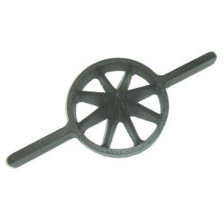 両手竹割り器（鋳物製）内径約１３０ｍｍ　中８ッ割