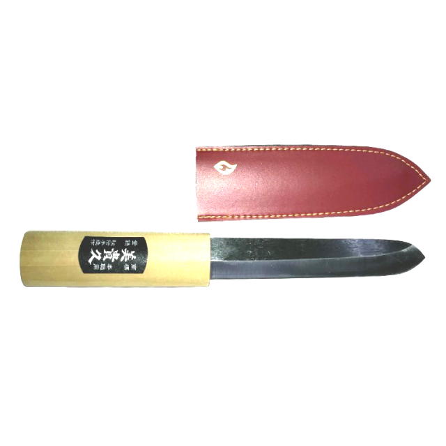美貴久　マ切小刀 槌目 150ｍｍ　合皮サック入：No.33-150A＜池内刃物＞