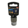 MUST TOOL ＱＣソケット シングル　１７ｍｍ　ショート　６角　IM-4W17S-6K：No.19802＜イチネンアクセス・ミツトモ＞