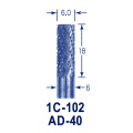東京オートマック 木彫機　回転工具用　超硬バー　AD-４０（１C-１０２）　#3200＜AUTOMACH＞
