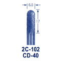 東京オートマック 木彫機　回転工具用　超硬バー　CD-４０（２C-１０２）　#3600＜AUTOMACH＞