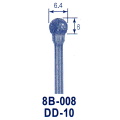 東京オートマック 木彫機　回転工具用　超硬バー　DD-１０（８B－００８）　#3400＜AUTOMACH＞