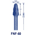 東京オートマック 木彫機　回転工具用　超硬バー　FNF-６０　#6500＜AUTOMACH＞