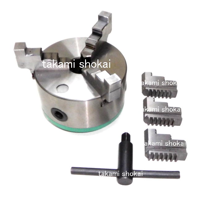 【送料、代引手数料無料】山戸（やまと）スクロールチャック １２５ｍｍ（５吋）３ッ爪 別注外爪(逆爪)溶接付き 木旋クールシリーズ用別売部品＜山戸製作所＞