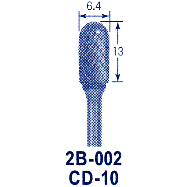 東京オートマック 木彫機　回転工具用　超硬バー　CD-１０（２B－００２）　#3400＜AUTOMACH＞